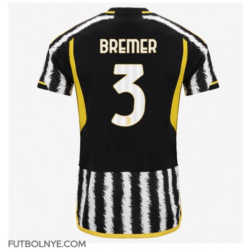 Camiseta Juventus Gleison Bremer #3 Primera Equipación 2023-24 manga corta